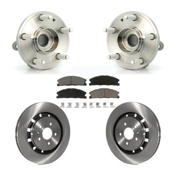 Front Hub Bearing Disc Brake Rotor & Pad Kit For Ford Explorer Police Interceptor Utility KBB-122081