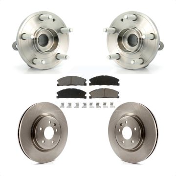 Front Hub Bearing Brake Rotor Pad Kit For 2013 Ford Explorer Sport With Heavy Duty Brakes KBB-122084