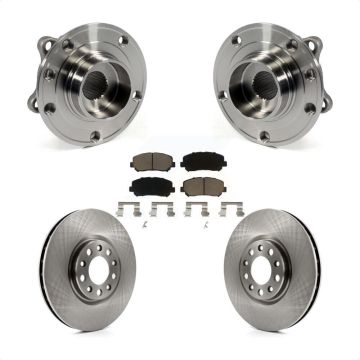 Front Hub Bearing Assembly Disc Brake Rotors And Pads Kit For Chrysler 200 Dodge Dart KBB-122094