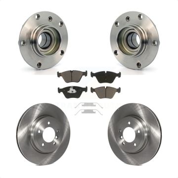 Front Hub Bearing Assembly Disc Brake Rotors And Ceramic Pads Kit For BMW 330Ci Z4 330i KBB-122095