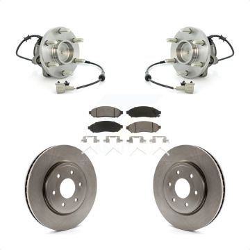 Front Hub Bearing Disc Brake Rotor & Pad Kit For Nissan Frontier Pathfinder Xterra Suzuki KBB-122099