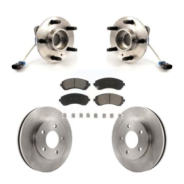 Front Hub Bearing Assembly Disc Brake Rotor & Pads Kit For Buick Rendezvous Pontiac Aztek KBB-122120