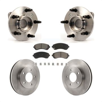 Front Hub Bearing Assembly Disc Brake Rotor & Pads Kit For Buick Rendezvous Pontiac Aztek KBB-122121