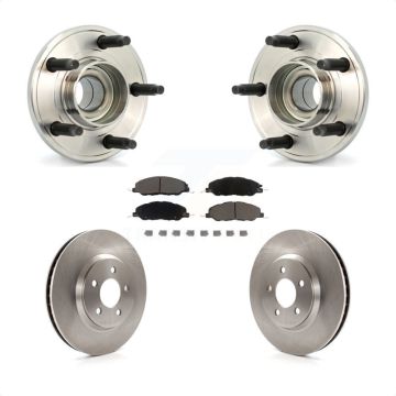 Front Hub Bearing Assembly Disc Brake Rotors And Ceramic Pads Kit For Ford Mustang KBB-122141