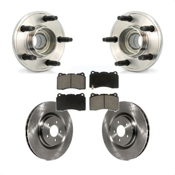 Front Hub Bearing Assembly Disc Brake Rotors And Ceramic Pads Kit For Ford Mustang KBB-122142