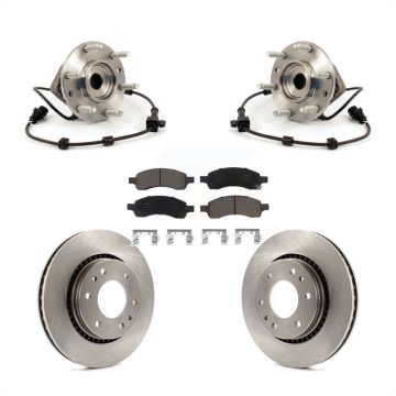 Front Hub Bearing Brake Rotor & Pad Kit For Chevrolet Trailblazer GMC Envoy Buick Rainier KBB-122159