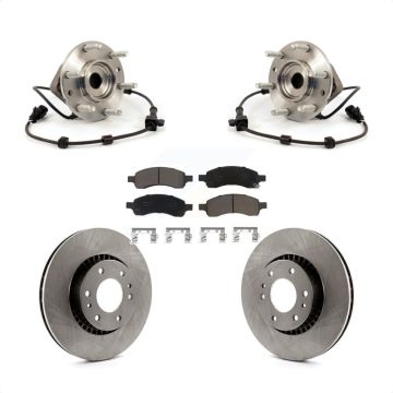 Front Hub Bearing Brake Rotor & Pads Kit For Chevrolet Trailblazer GMC Envoy XL EXT Buick KBB-122161