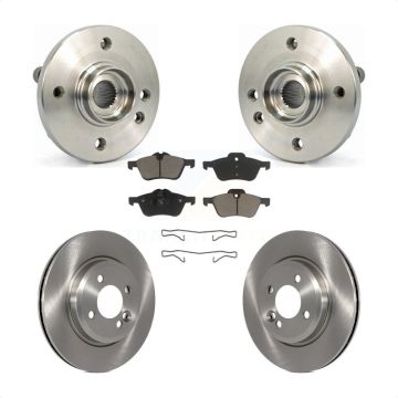 Front Hub Bearing Brake Rotor And Pad Kit For Mini Cooper With 276mm Diameter KBB-122166