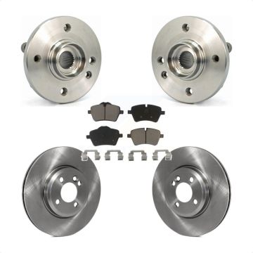 Front Hub Bearing Assembly Disc Brake Rotors And Ceramic Pads Kit For Mini Cooper KBB-122167