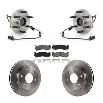 Front Hub Bearing Disc Brake Rotor & Pad Kit For 2003-2005 Chevrolet Astro GMC Safari RWD KBB-122168