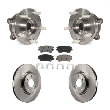 Front Hub Bearing Assembly Disc Brake Rotors And Ceramic Pads Kit For Kia Sportage KBB-122177