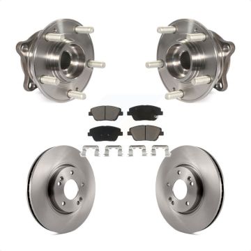 Front Hub Bearing Brake Rotor Pad Kit For Hyundai Sonata FULL HYBRID EV-GAS (FHEV) engine KBB-122182