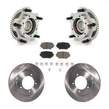 Front Hub Bearing Assembly Disc Brake Rotors And Pads Kit For Suzuki Grand Vitara XL-7 KBB-122187