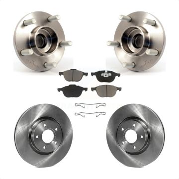 Front Hub Bearing Assembly Disc Brake Rotor And Ceramic Pad Kit For Volvo S40 C30 V50 C70 KBB-122188