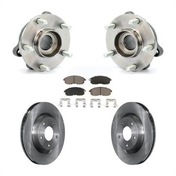 Front Hub Bearing Assembly Disc Brake Rotors And Ceramic Pads Kit For Nissan Altima KBB-122189
