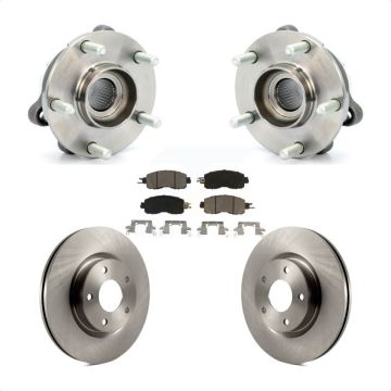 Front Hub Bearing Assembly Disc Brake Rotors And Ceramic Pads Kit For Nissan Altima KBB-122190