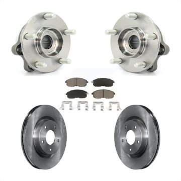 Front Hub Bearing Assembly Disc Brake Rotors And Ceramic Pads Kit For Nissan Altima KBB-122191
