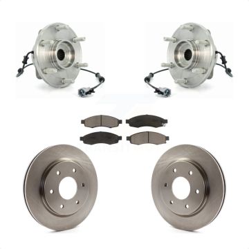 Front Hub Bearing Assembly Disc Brake Rotor Pad Kit For Nissan TITAN INFINITI QX56 Armada KBB-122193