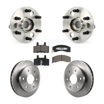 Front Hub Bearing Assembly Brake Rotor And Pad Kit For Chevrolet K2500 Suburban K1500 GMC KBB-122197