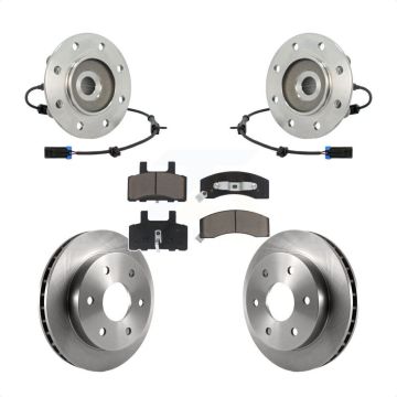Front Hub Bearing Brake Rotor And Pad Kit For GMC Yukon Chevrolet Tahoe With 8 Lug Wheels KBB-122198
