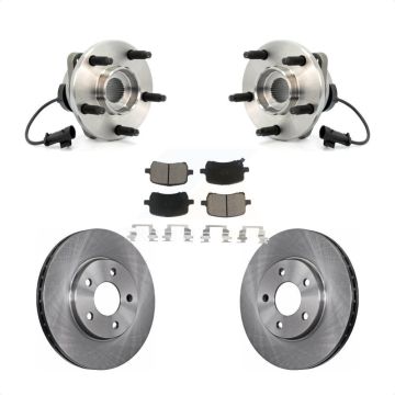 Front Hub Bearing Assembly Disc Brake Rotors And Ceramic Pads Kit For Chevrolet Malibu KBB-122206