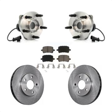 Front Hub Bearing Assembly Disc Brake Rotors And Pads Kit For Chevrolet Malibu Pontiac G6 KBB-122210