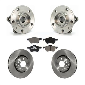 Front Hub Bearing Assembly Disc Brake Rotors And Pads Kit For Volvo S60 XC70 V70 S80 KBB-122211