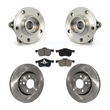 Front Hub Bearing Assembly Disc Brake Rotors And Pads Kit For Volvo S60 XC70 V70 S80 KBB-122212
