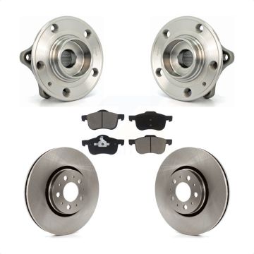 Front Hub Bearing Brake Rotor Pads Kit For 2008 Volvo S60 With 316mm Diameter KBB-122213