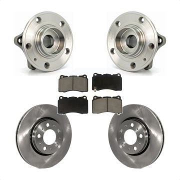 Front Hub Bearing Brake Rotor Pad Kit For 05-07 Volvo V70 With 286mm Diameter KBB-122215