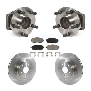 Front Hub Bearing Assembly Disc Brake Rotor & Pad Kit For Scion FR-S Subaru BRZ Toyota 86 KBB-122217