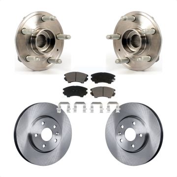 Front Hub Bearing Assembly Disc Brake Rotors And Ceramic Pads Kit For Chevrolet Camaro KBB-122220