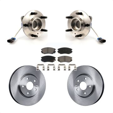Front Hub Bearing Assembly Disc Brake Rotors And Ceramic Pads Kit For 2010 Buick Allure KBB-122226