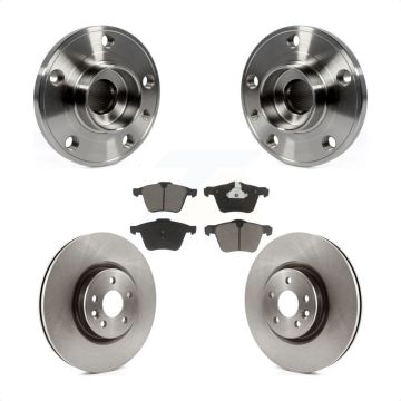 Front Hub Bearing Assembly Disc Brake Rotors And Pads Kit For Volvo XC70 S60 V60 S80 V70 KBB-122240