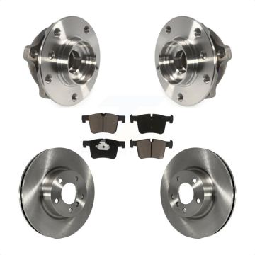 Front Hub Bearing Assembly Disc Brake Rotors And Ceramic Pads Kit For BMW X3 X4 KBB-122255