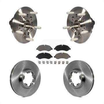 Front Hub Bearing Assembly Disc Brake Rotor And Pads Kit For Ford Transit-250 Transit-150 KBB-122256