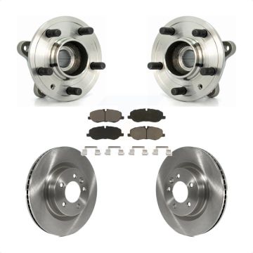 Front Hub Bearing Assembly Disc Brake Rotors And Pads Kit For Land Rover LR3 Range Sport KBB-122275