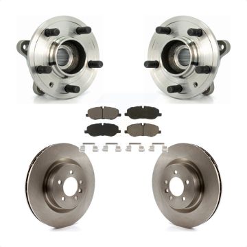 Front Hub Bearing Brake Rotor & Pad Kit For 2006-2007 Land Rover Range Sport Supercharged KBB-122276