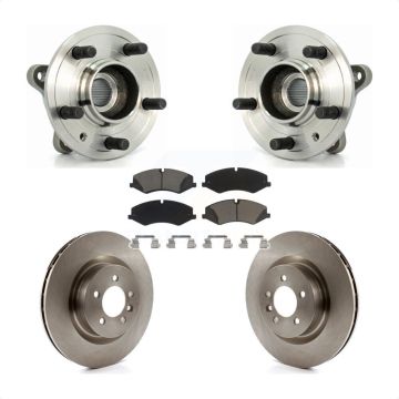 Front Hub Bearing Assembly Disc Brake Rotors And Pads Kit For Land Rover Range Sport LR4 KBB-122277
