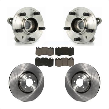 Front Hub Bearing Brake Rotor & Pad Kit For 2010-2013 Land Rover Range Sport Supercharged KBB-122278