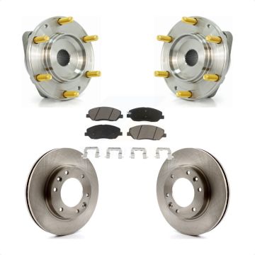 Front Hub Bearing Assembly Disc Brake Rotor And Pads Kit For Kia Sedona Hyundai Entourage KBB-122284