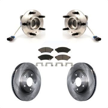Front Hub Bearing Disc Brake Rotor & Pad Kit For Buick Pontiac LaCrosse Grand Prix Allure KBB-122304
