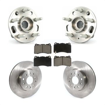Front Hub Bearing Assembly Disc Brake Rotors And Ceramic Pads Kit For Cadillac CTS KBB-122308