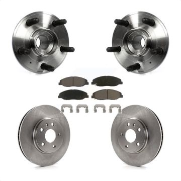 Front Hub Bearing Brake Rotor & Pads Kit For Cadillac CTS With 315mm Diameter KBB-122311