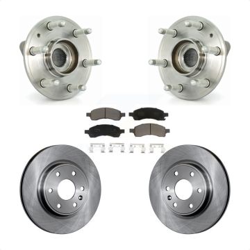 Front Hub Bearing Brake Rotor And Pad Kit For GMC Acadia Buick Enclave Chevrolet Traverse KBB-122313
