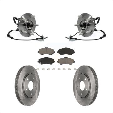 Front Hub Bearing Brake Rotor Pad Kit For Dodge Grand Caravan Chrysler Town & Country Ram KBB-122329