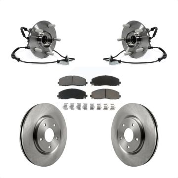 Front Hub Bearing Brake Rotor Pad Kit For Dodge Grand Caravan Chrysler Town & Country Ram KBB-122330