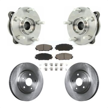 Front Hub Bearing Assembly Disc Brake Rotors And Pads Kit For Toyota RAV4 Scion tC Mirai KBB-122335