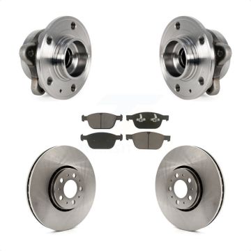 Front Hub Bearing Disc Brake Rotor Pad Kit For Volvo XC90 With 328mm Diameter KBB-122339