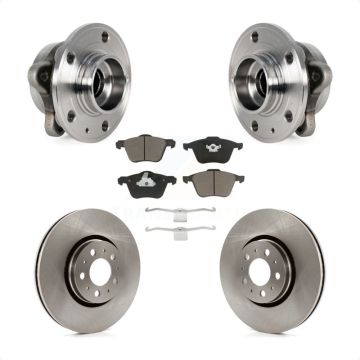 Front Hub Bearing Disc Brake Rotor Pad Kit For Volvo XC90 With 316mm Diameter KBB-122341